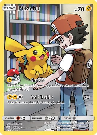Pikachu 241/236 - Cosmic Eclipse Pokemon Holofoil