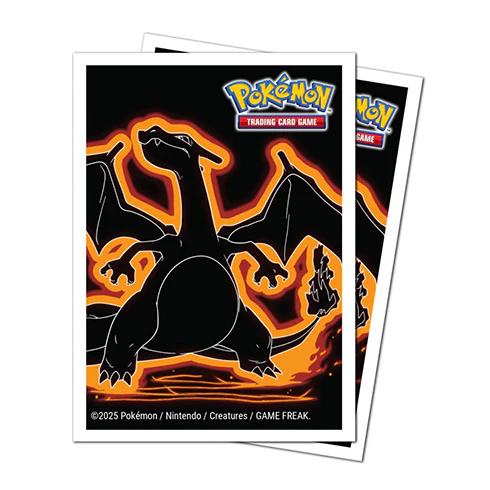 Pokemon Neon Kanto 105ct APEX Deck Protector Sleeves Charizard - Image 3
