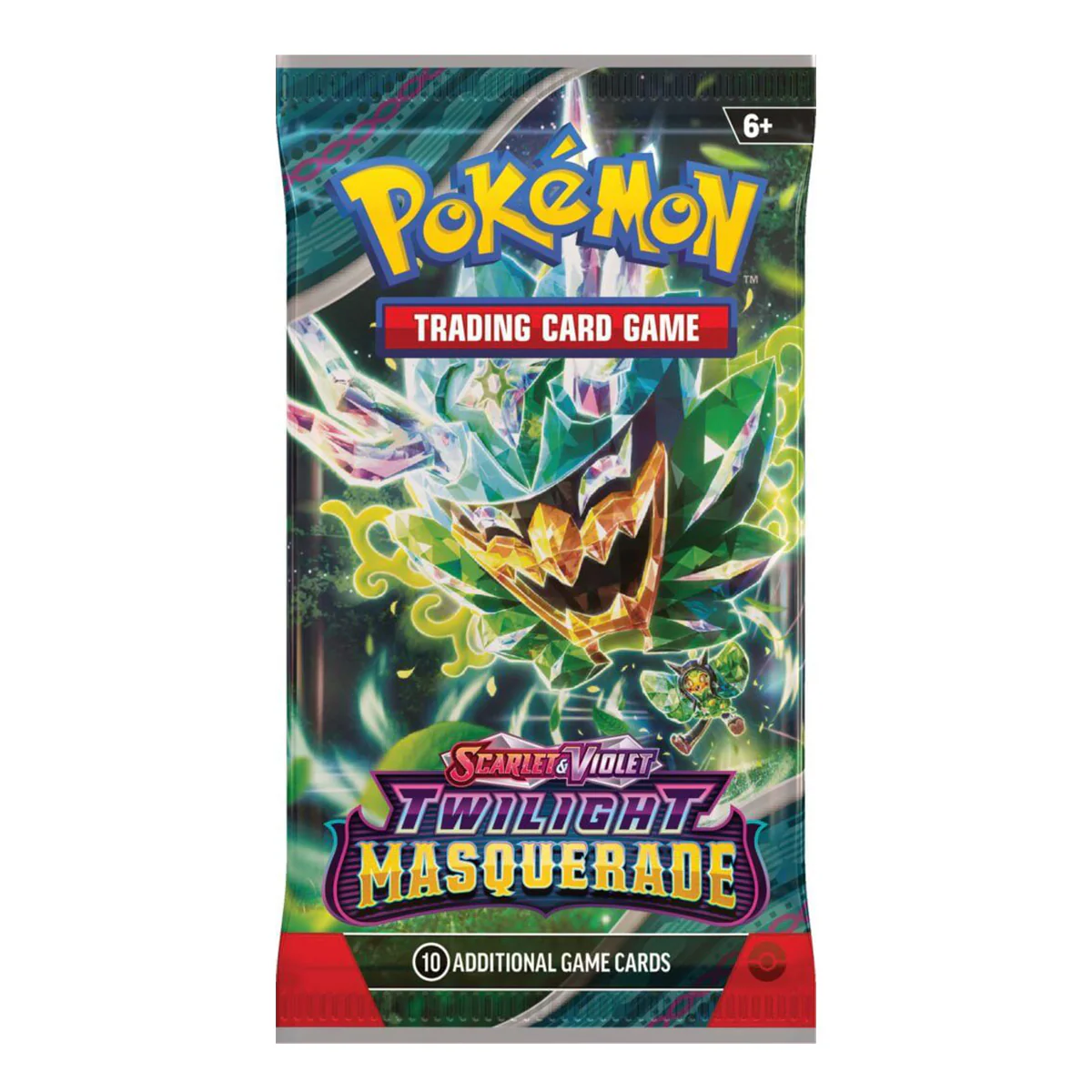 POKEMON TCG Scarlet & Violet Twilight Masquerade Single Booster Pack - Image 3