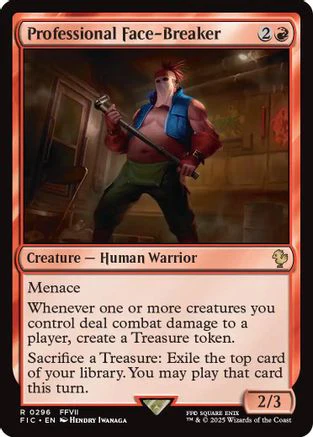 FOIL Professional Face-Breaker (Surge Foil) (FIC-296) - Commander: FINAL FANTASY - Magic The Gathering