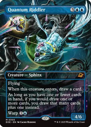 Quantum Riddler (Borderless) (EOE-305) - Edge of Eternities - Magic The Gathering