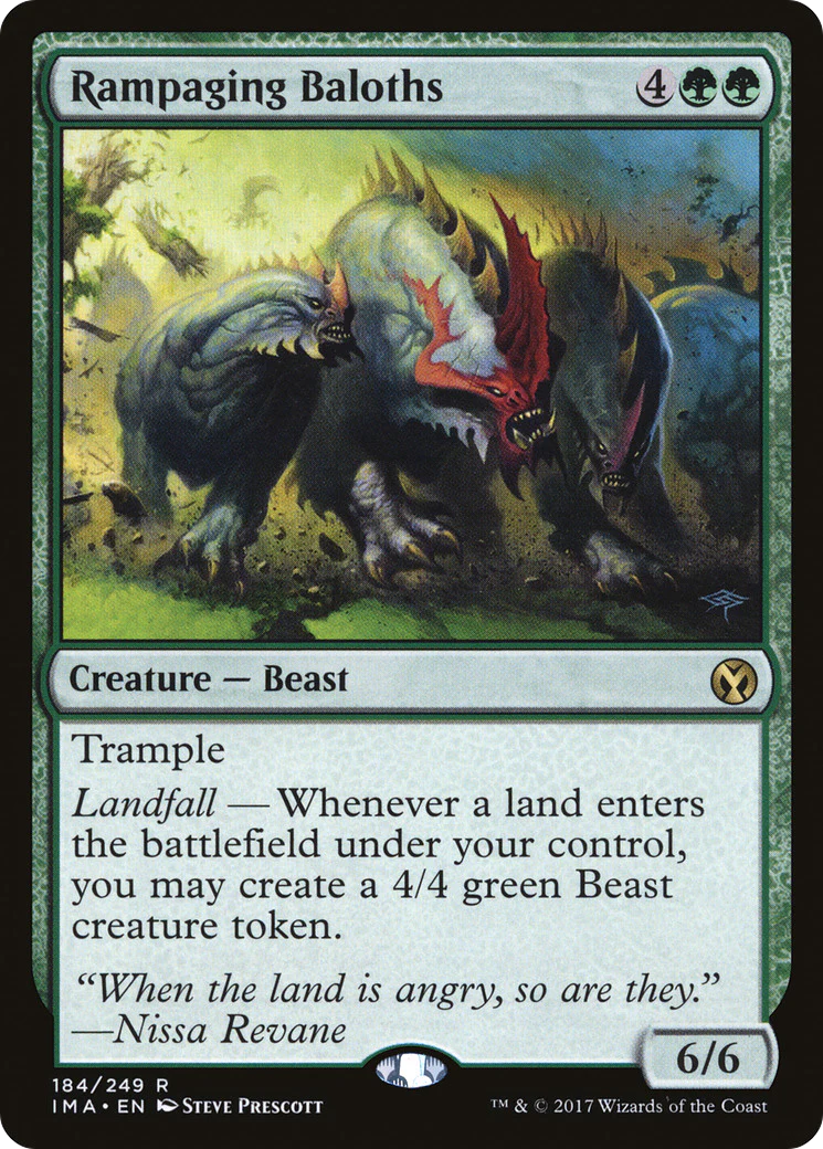 FOIL Rampaging Baloths (IMA-184) - Iconic Masters - Magic The Gathering
