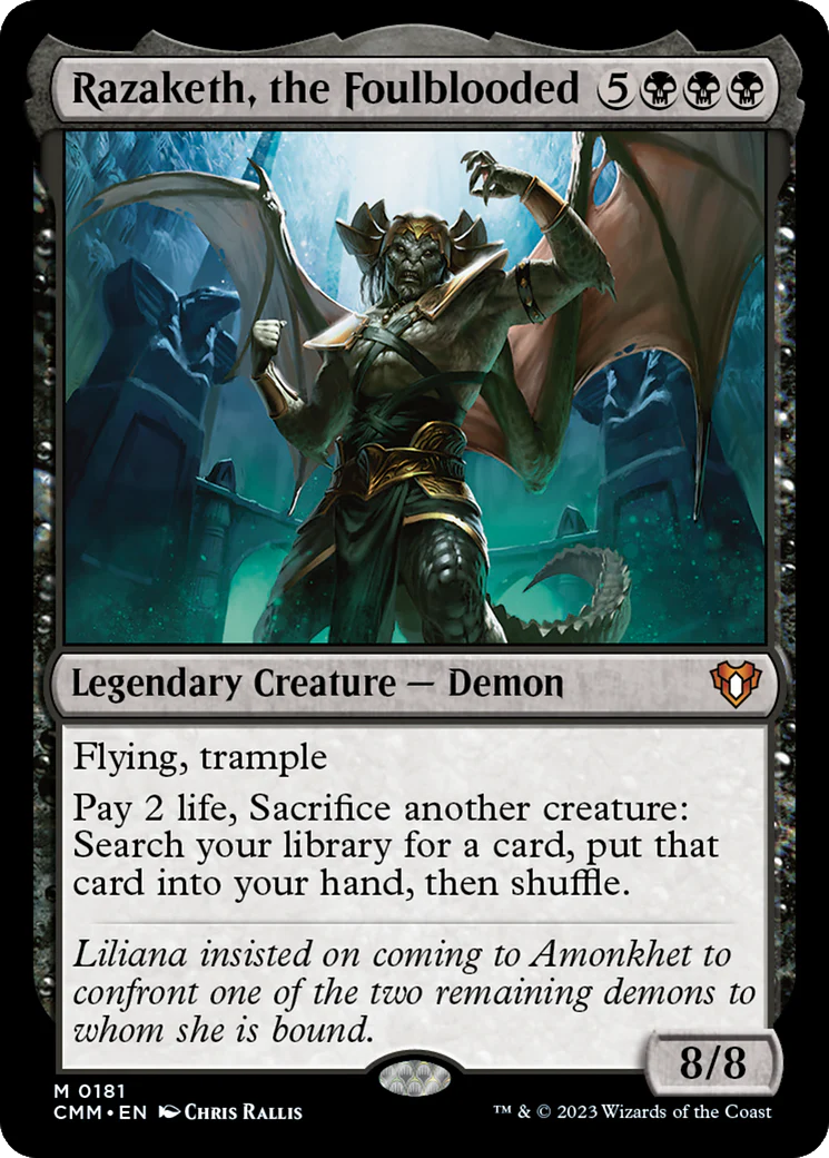 FOIL Razaketh, the Foulblooded (CMM-181) - Commander Masters - Magic The Gathering