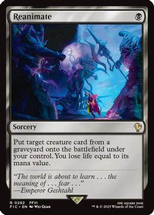 Reanimate (FIC-282) - Commander: FINAL FANTASY - Magic The Gathering
