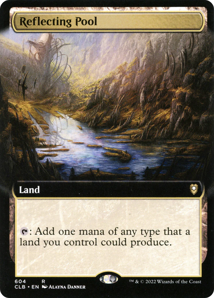Reflecting Pool (Extended Art) (CLB-604) - Commander Legends: Battle for Baldur's Gate - Magic The Gathering
