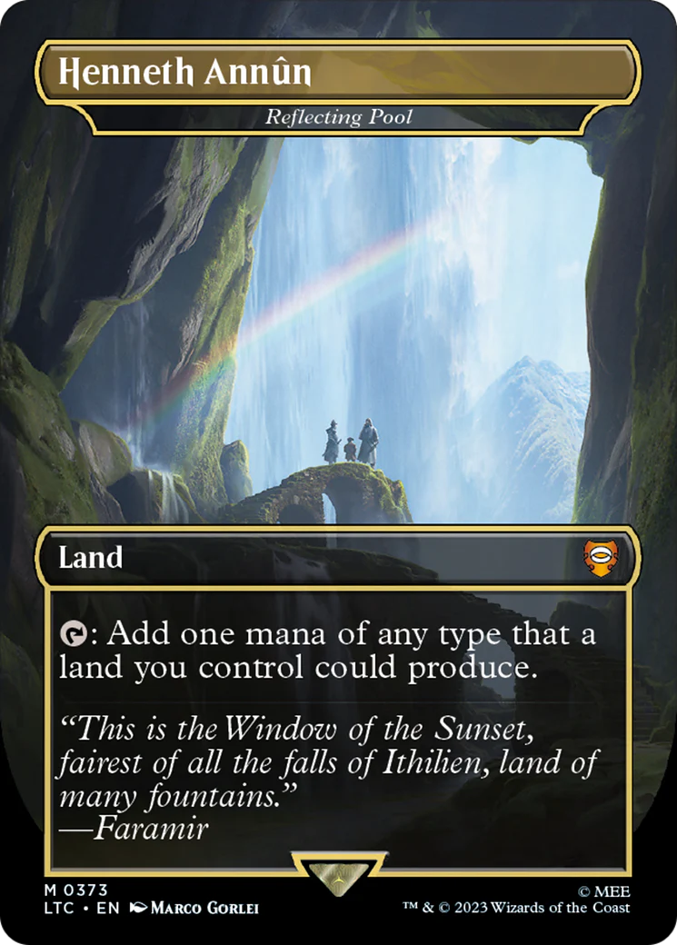 FOIL Henneth Annun - Reflecting Pool (LTC-373) - Tales of Middle-earth Commander - Magic The Gathering