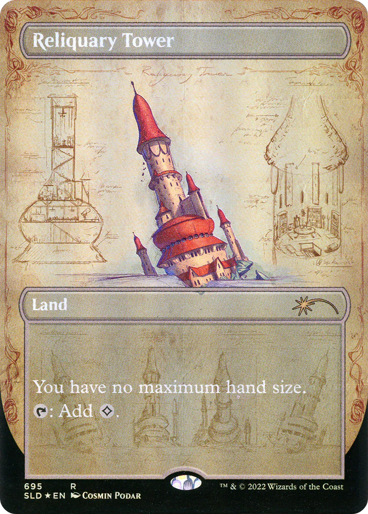 FOIL Reliquary Tower (695) (SLD-695) - Secret Lair Drop - Magic The Gathering