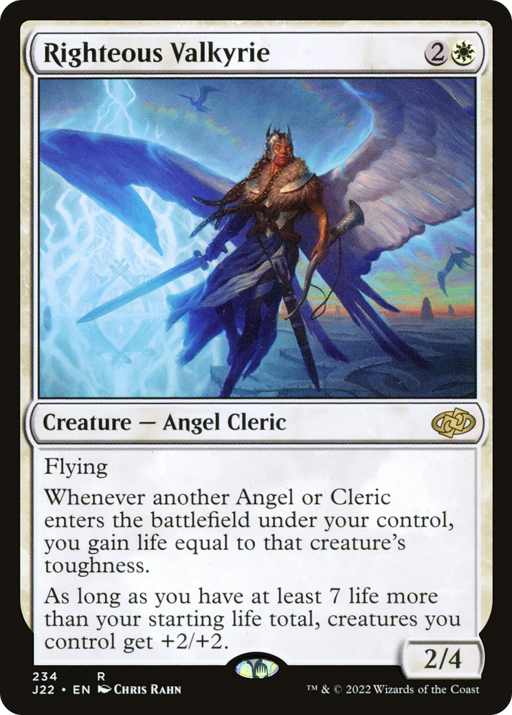 Righteous Valkyrie (J22-234) - Jumpstart 2022 - Magic The Gathering