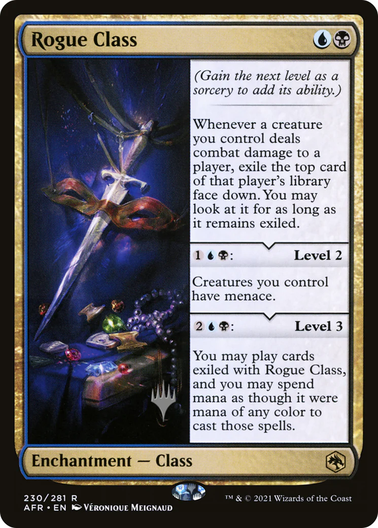 FOIL Rogue Class (PPAFR-230P) - Adventures in the Forgotten Realms Promos - Magic The Gathering