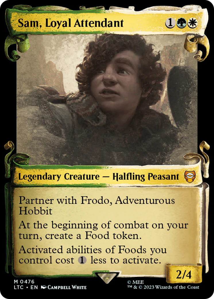 Sam, Loyal Attendant (Showcase Scrolls) (LTC-476) - Tales of Middle-earth Commander - Magic The Gathering