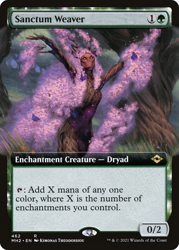 FOIL Sanctum Weaver (Extended Art) (MH2-462) - Modern Horizons 2 - Magic The Gathering