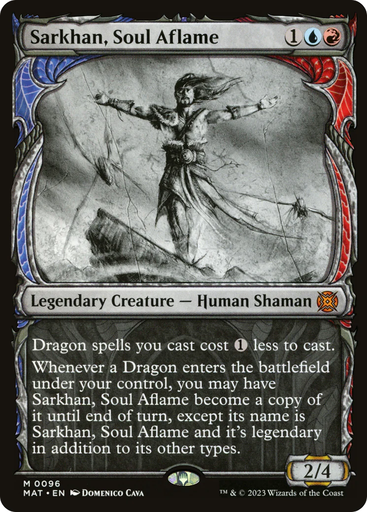 FOIL Sarkhan, Soul Aflame (Showcase) (MAT-096) - March of the Machine: The Aftermath - Magic The Gathering
