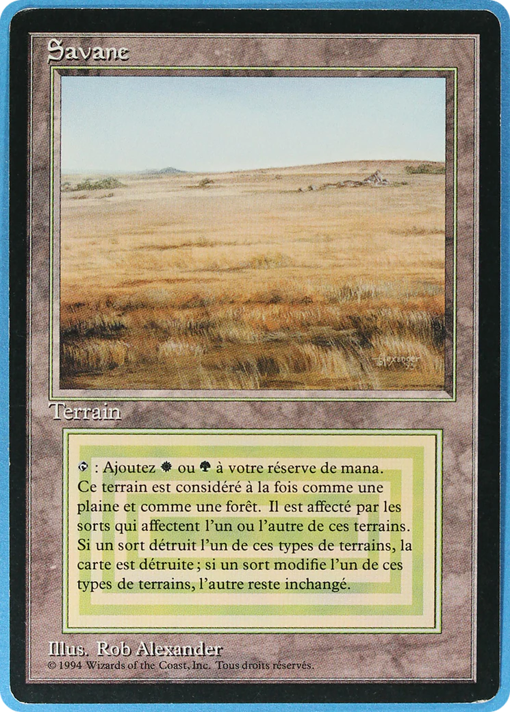 Savannah (FBB-285) - Foreign Black Border - Magic The Gathering