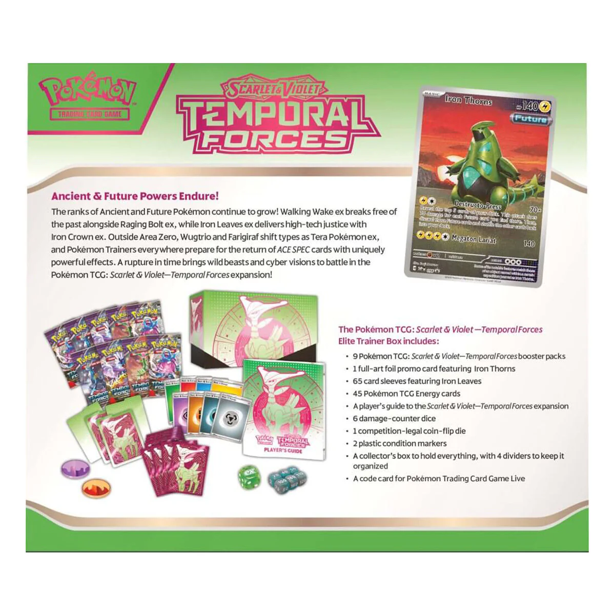 Scarlet & Violet Temporal Forces Elite Trainer Boxes (Pair) POKEMON TCG - Image 9