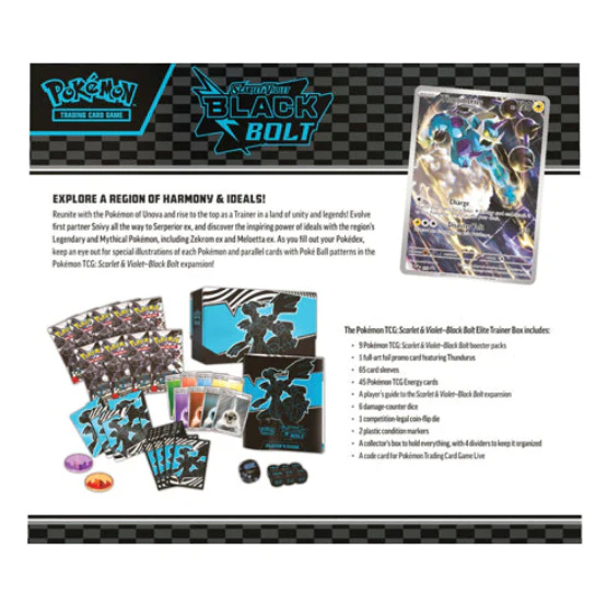 Scarlet & Violet Black Bolt Elite Trainer Box Pokemon TCG - Image 5