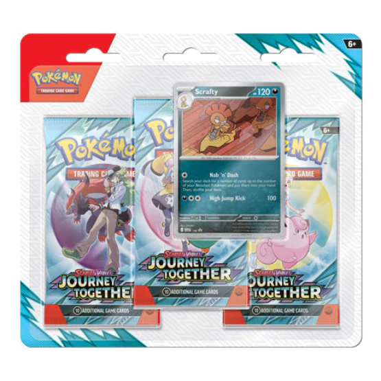 Scarlet & Violet Journey Together Three Booster Blisters (Pair) POKEMON TCG - Image 2