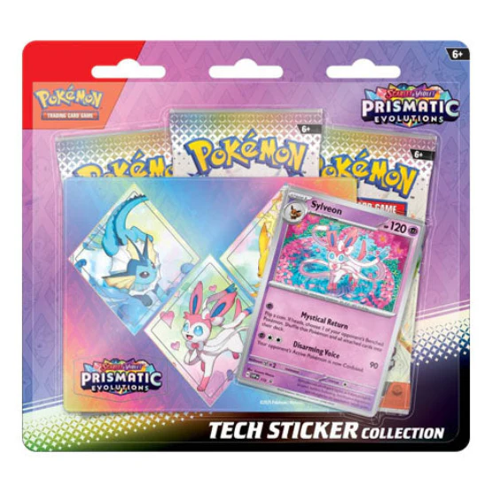 Scarlet & Violet Prismatic Evolutions Tech Sticker Collection (Set of 3) POKEMON TCG - Image 2