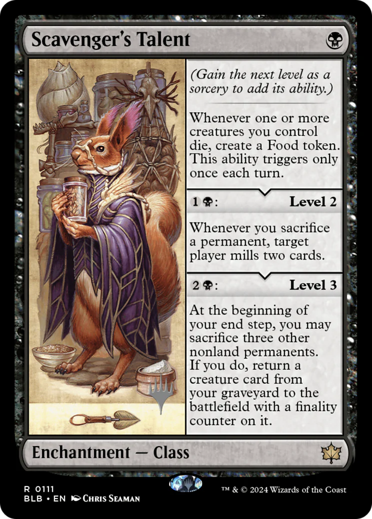 Scavenger's Talent (PPBLB-111) - Bloomburrow Promos - Magic The Gathering