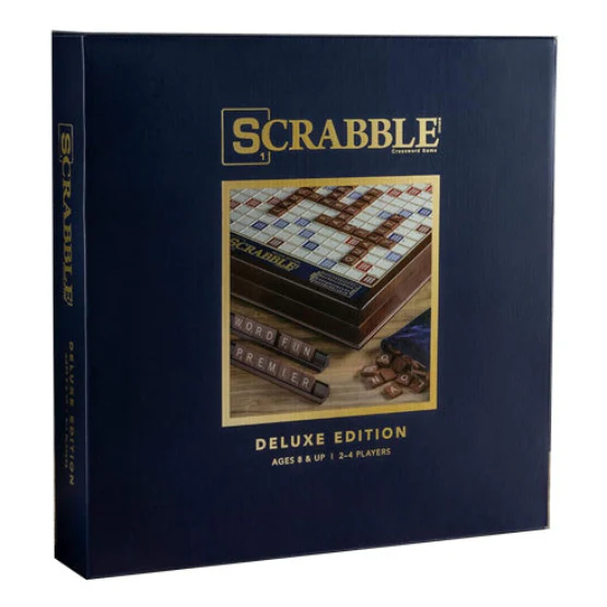 Scrabble Premium Edition (with Rotating Wooden Board)