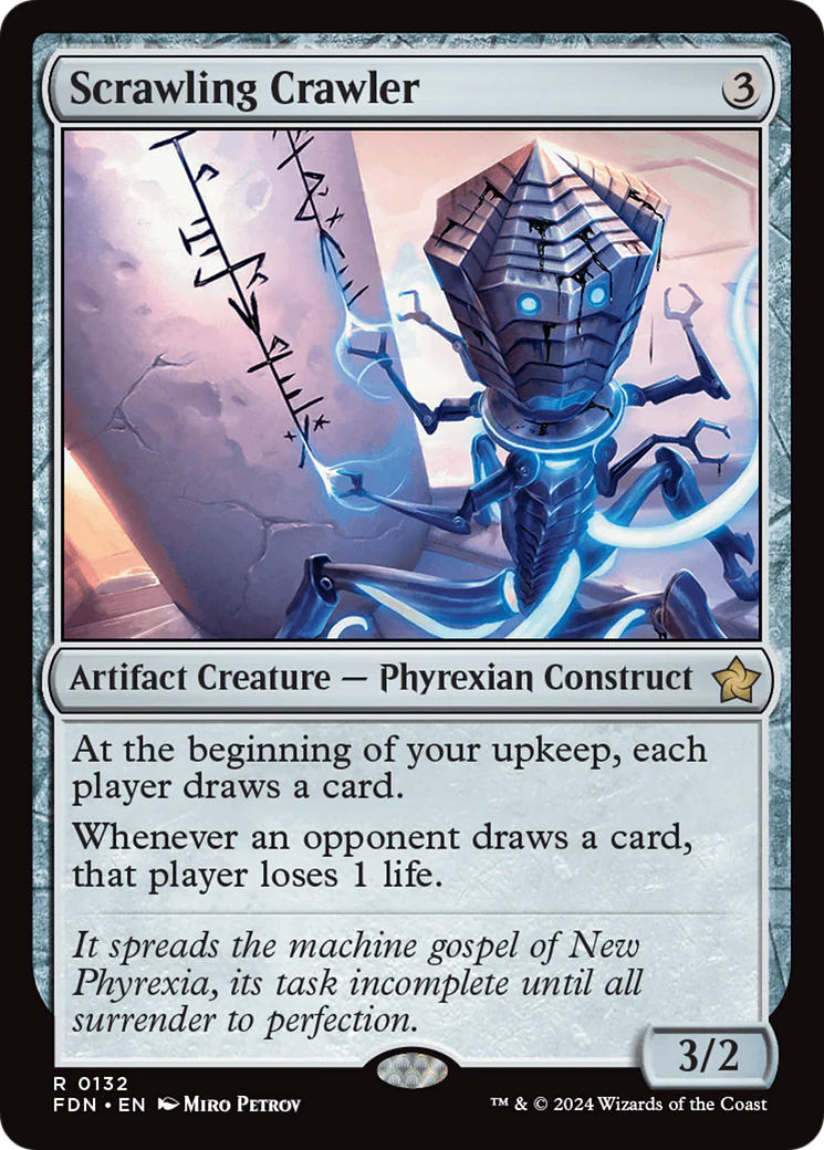 FOIL Scrawling Crawler (FDN-132) - Foundations - Magic The Gathering
