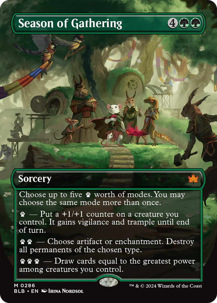 Season of Gathering (BLB-286) - Bloomburrow - Magic The Gathering