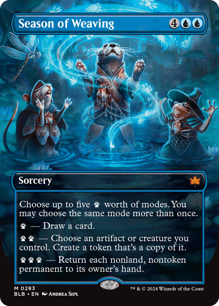 FOIL Season of Weaving (Borderless) (BLB-283) - Bloomburrow - Magic The Gathering