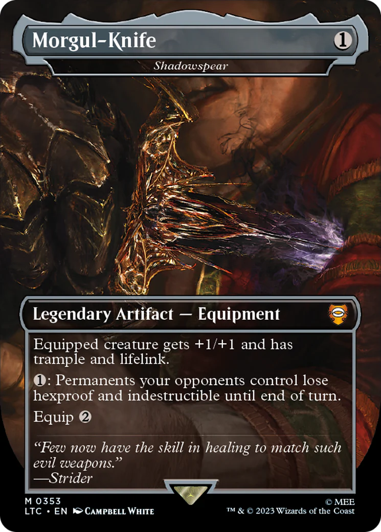 Morgul-Knife - Shadowspear (LTC-353) - Tales of Middle-earth Commander - Magic The Gathering
