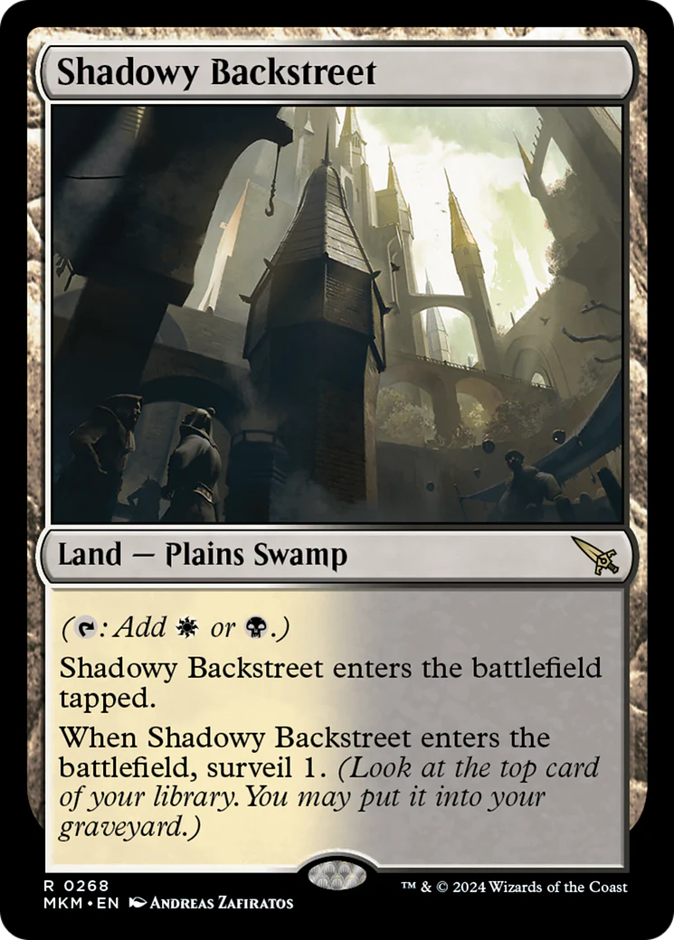 FOIL Shadowy Backstreet (MKM-268) - Murders at Karlov Manor - Magic The Gathering