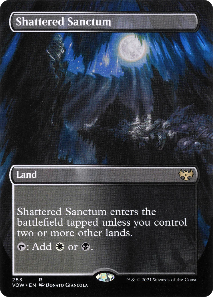 FOIL Shattered Sanctum (Borderless) (VOW-283) - Innistrad: Crimson Vow - Magic The Gathering