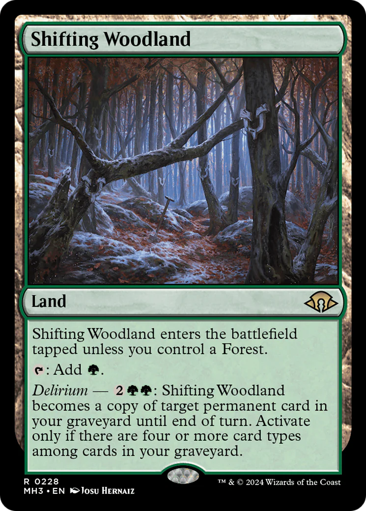 FOIL Shifting Woodland (MH3-228) - Modern Horizons 3 - Magic The Gathering