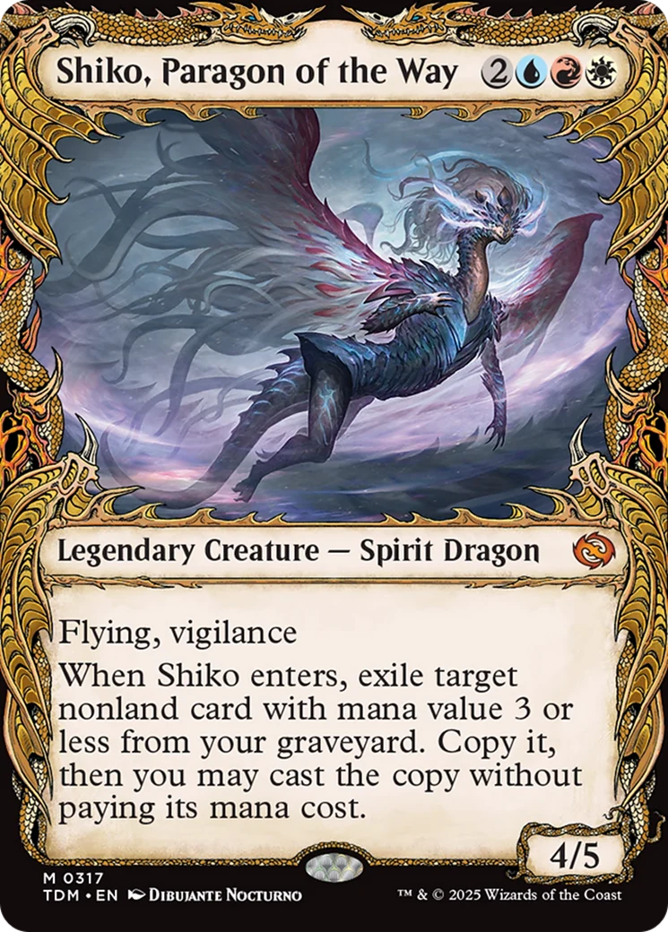 Shiko, Paragon of the Way (TDM-317) - Tarkir: Dragonstorm - Magic The Gathering