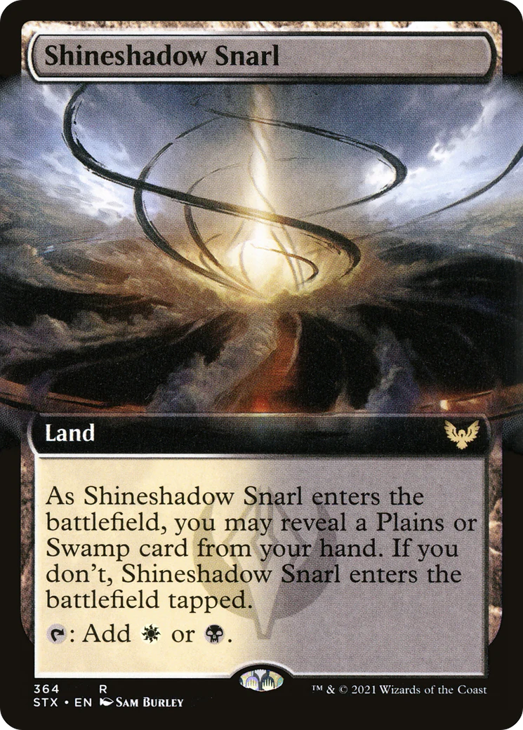 Shineshadow Snarl (Extended Art) (STX-364) - Strixhaven: School of Mages - Magic The Gathering