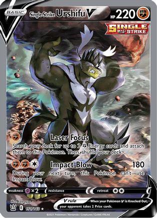 Single Strike Urshifu V 151/163 - Pokemon Battle Styles Holofoil