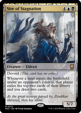 FOIL Sire of Stagnation (Ripple Foil) (M3C-272) - Modern Horizons 3 Commander - Magic The Gathering