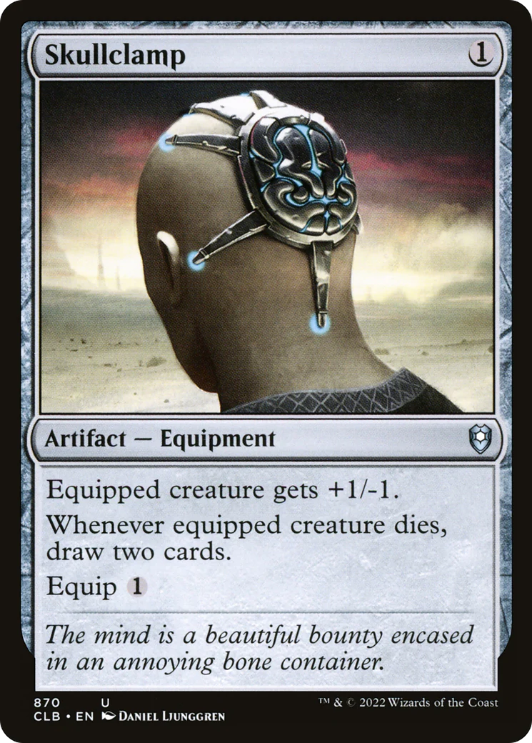 Skullclamp (CLB-870) - Commander Legends: Battle for Baldur's Gate - Magic The Gathering