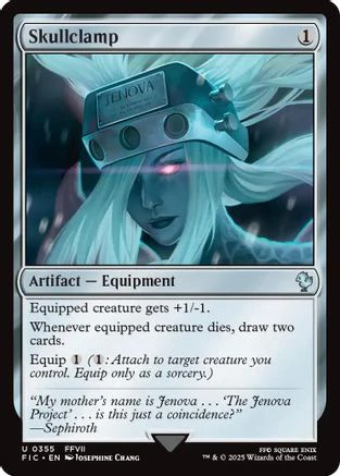 FOIL Skullclamp (Surge Foil) (FIC-355) - Commander: FINAL FANTASY - Magic The Gathering