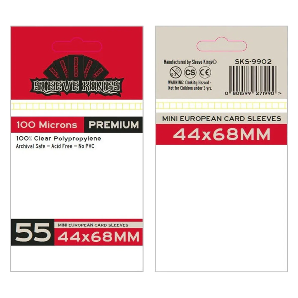 Sleeve Kings Board Game Sleeves Mini European 44mm x 68mm 55pc - Image 2