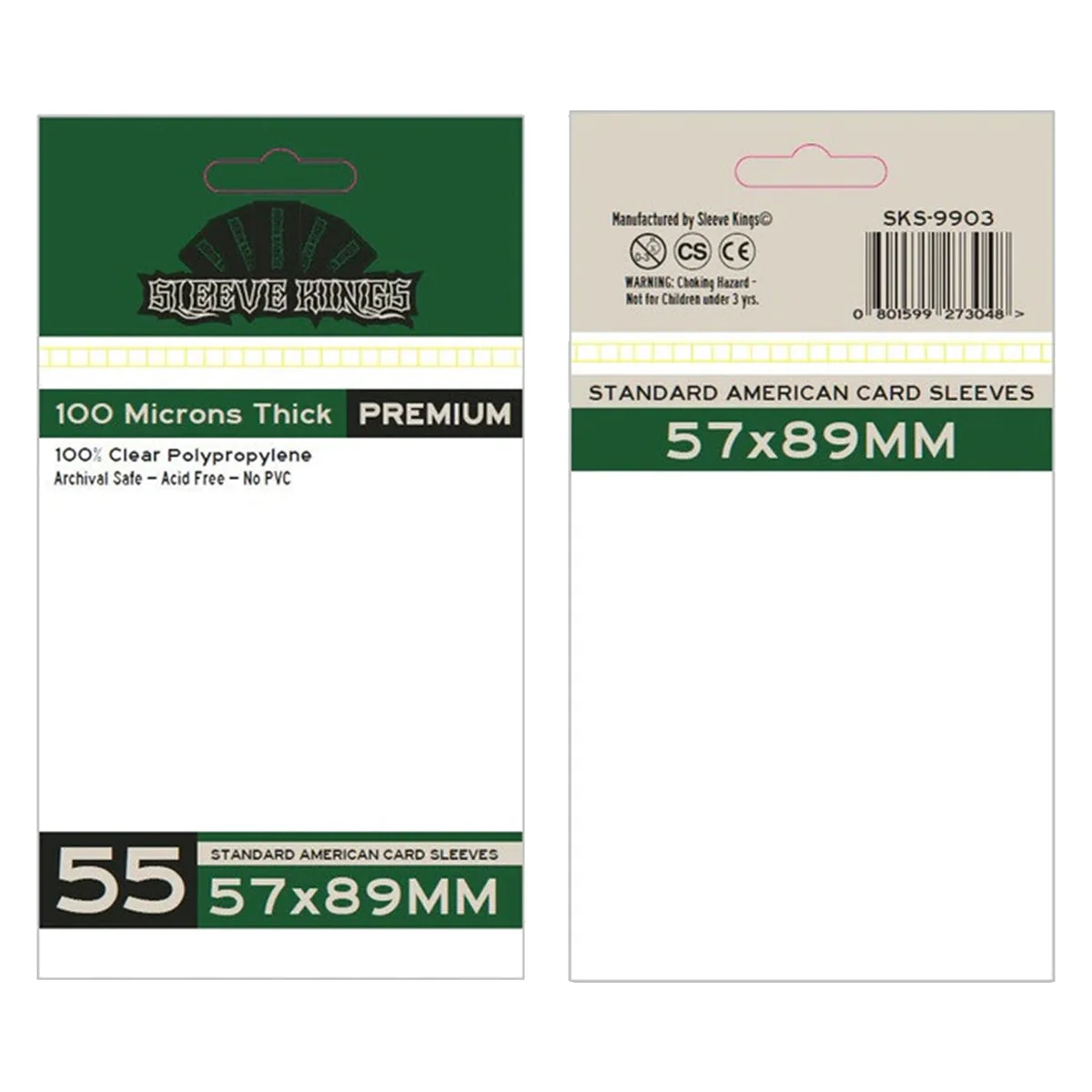 Sleeve Kings Board Game Sleeves Standard American 57mm x 89mm 55pc - Image 2