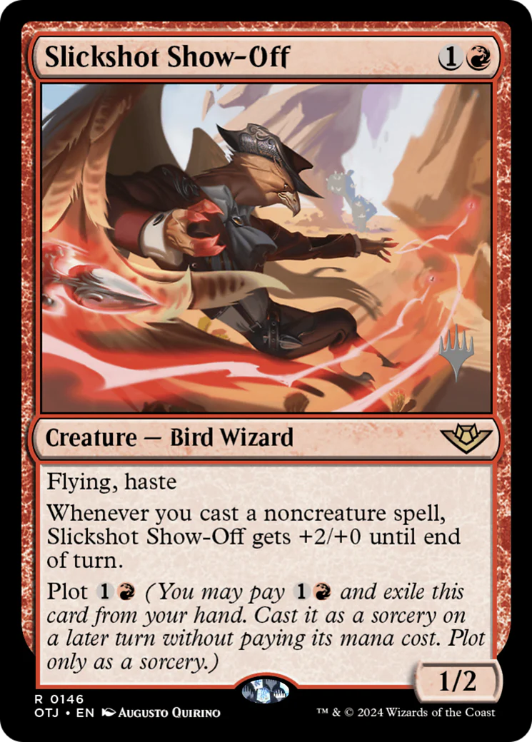 FOIL Slickshot Show-Off (PPOTJ-146P) - Outlaws of Thunder Junction Promos - Magic The Gathering