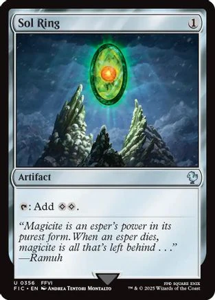 FOIL Sol Ring (0356) (Surge Foil) (FIC-356) - Commander: FINAL FANTASY - Magic The Gathering