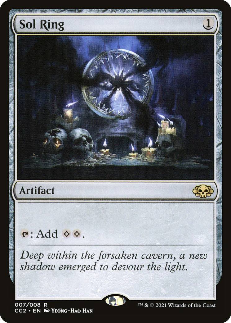 FOIL Sol Ring (CC2-007) - Commander Collection: Black - Magic The Gathering