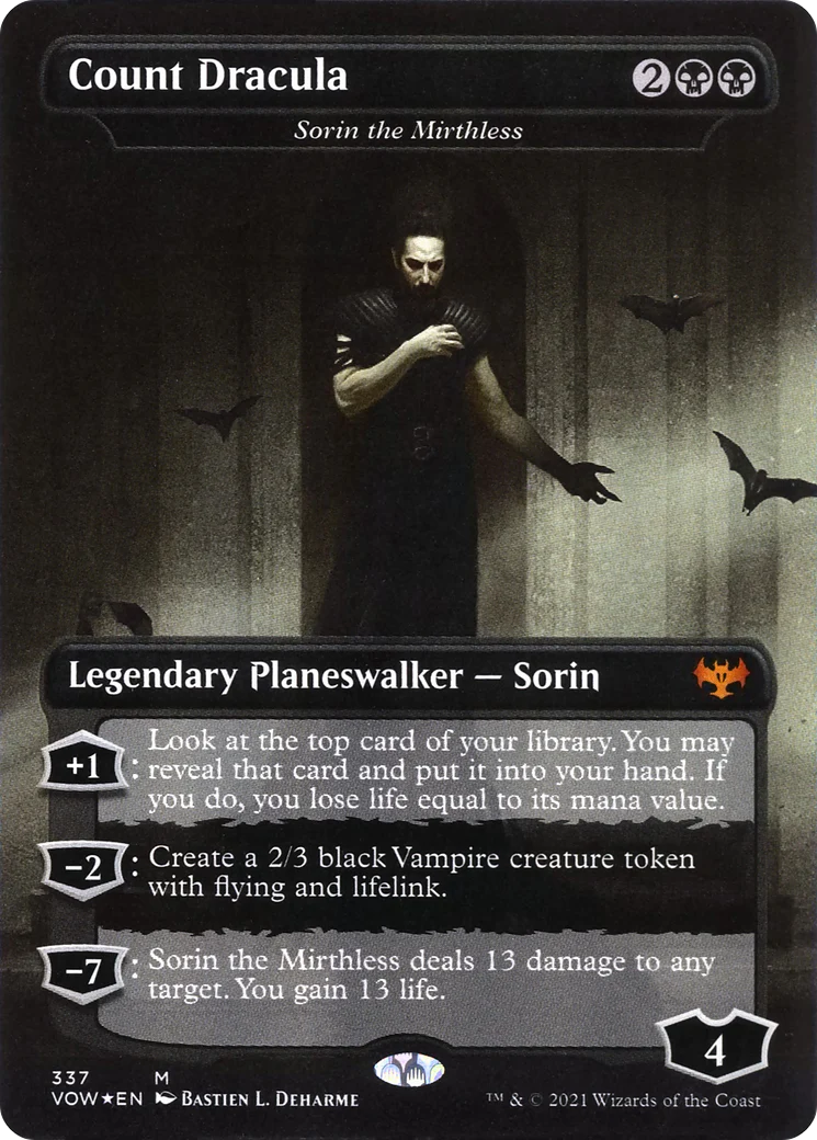 FOIL Count Dracula - Sorin the Mirthless (VOW-337) - Innistrad: Crimson Vow - Magic The Gathering