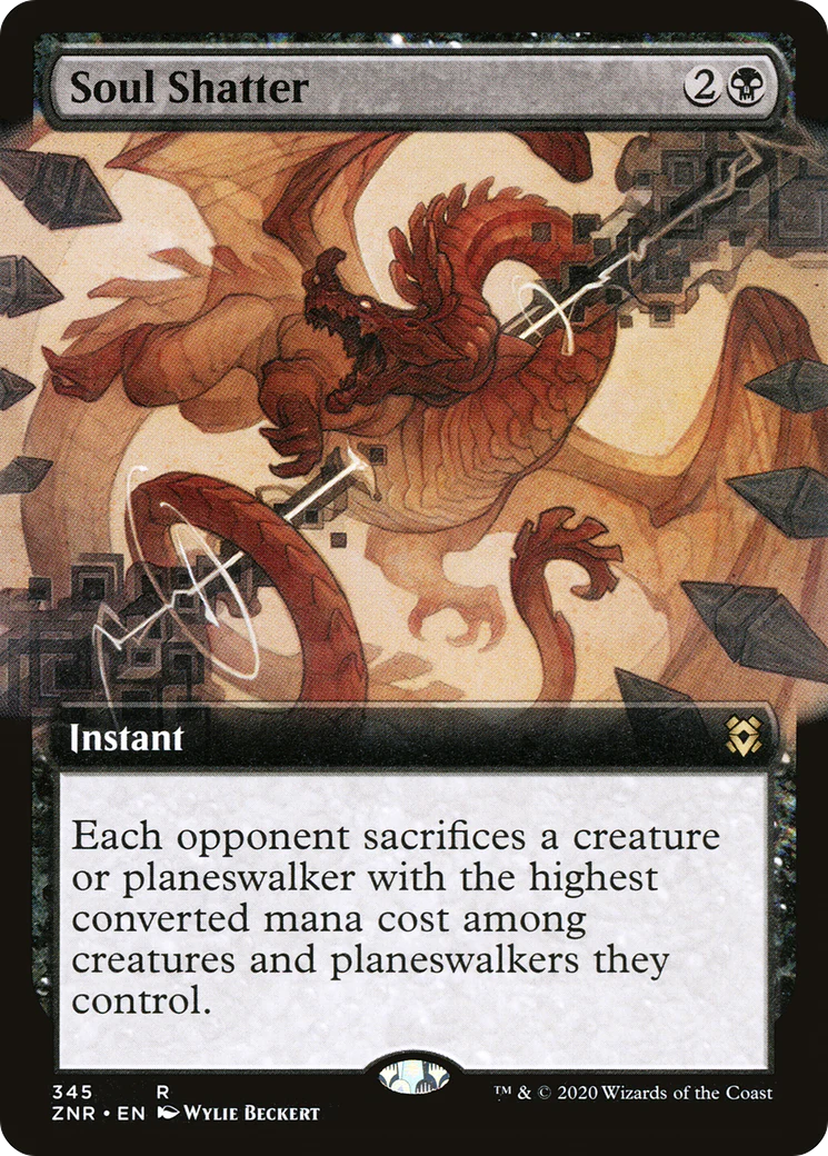 Soul Shatter (Extended Art) (ZNR-345) - Zendikar Rising - Magic The Gathering