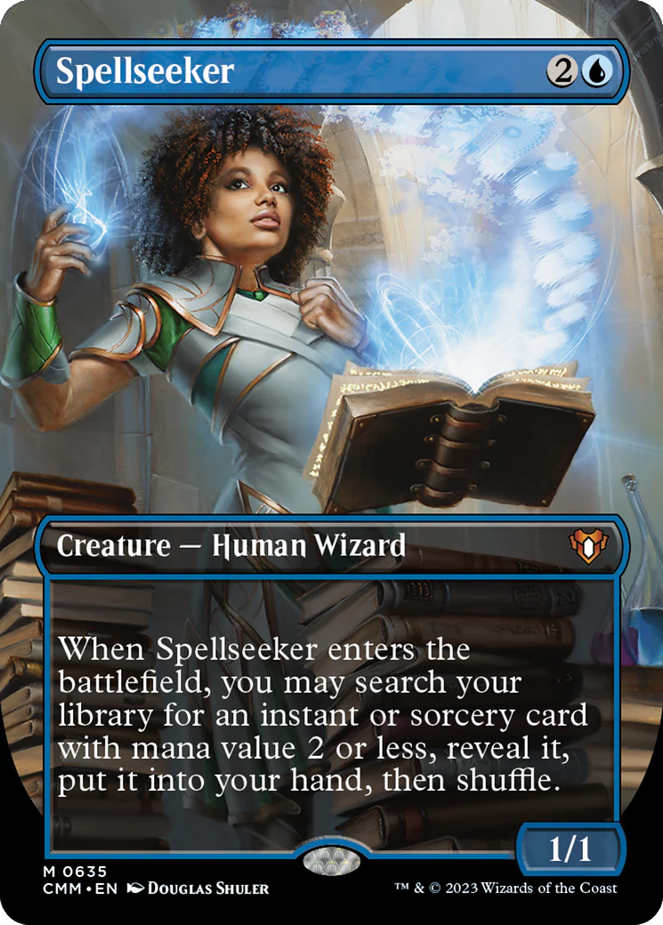 FOIL Spellseeker (Borderless) (CMM-635) - Commander Masters - Magic The Gathering