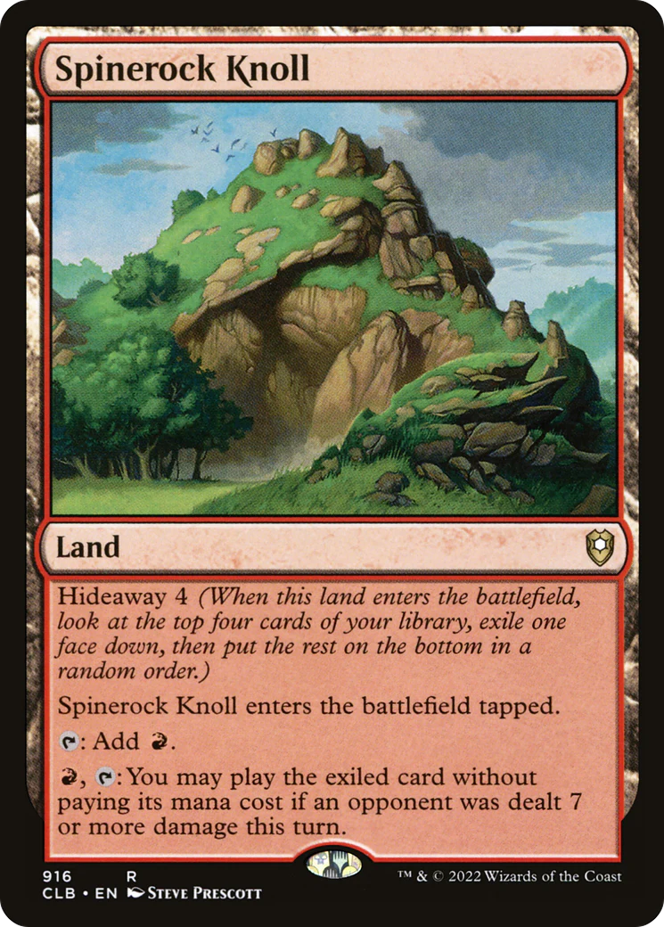 Spinerock Knoll (CLB-916) - Commander Legends: Battle for Baldur's Gate - Magic The Gathering