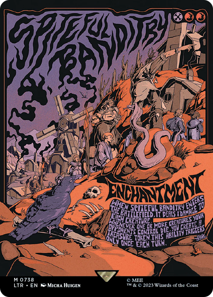 Spiteful Banditry (Borderless Poster) (LTR-738) - The Lord of the Rings: Tales of Middle-earth - Magic The Gathering