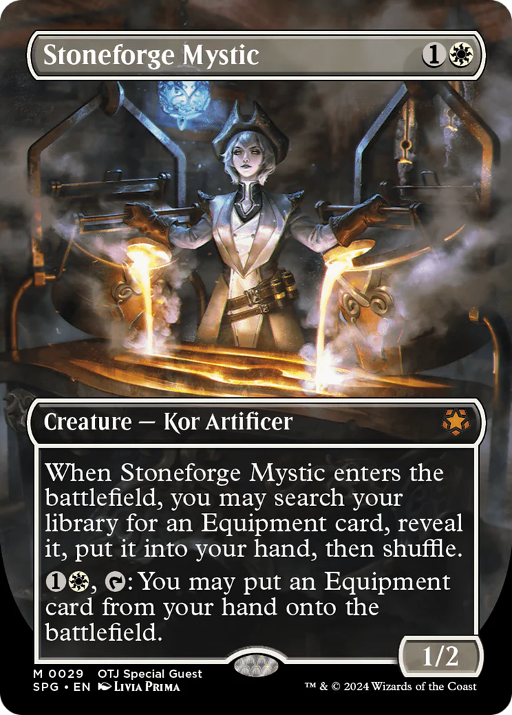 Stoneforge Mystic (Borderless) (SPG-029) - Special Guests - Magic The Gathering