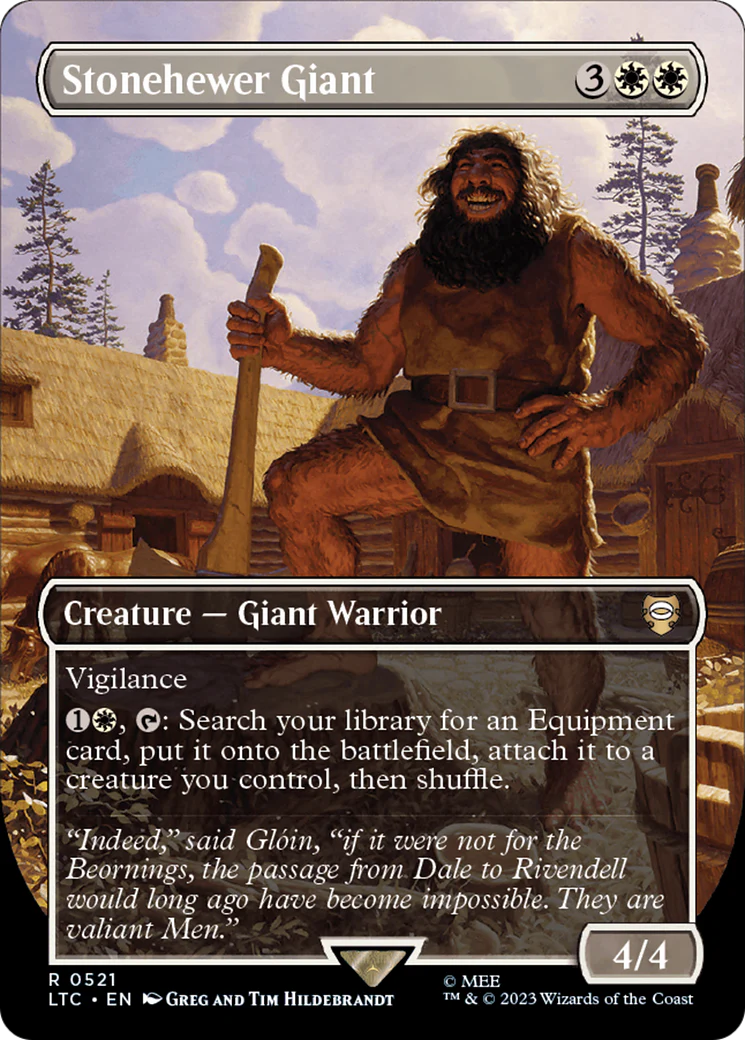 Stonehewer Giant (Borderless) (LTC-521) - Tales of Middle-earth Commander - Magic The Gathering