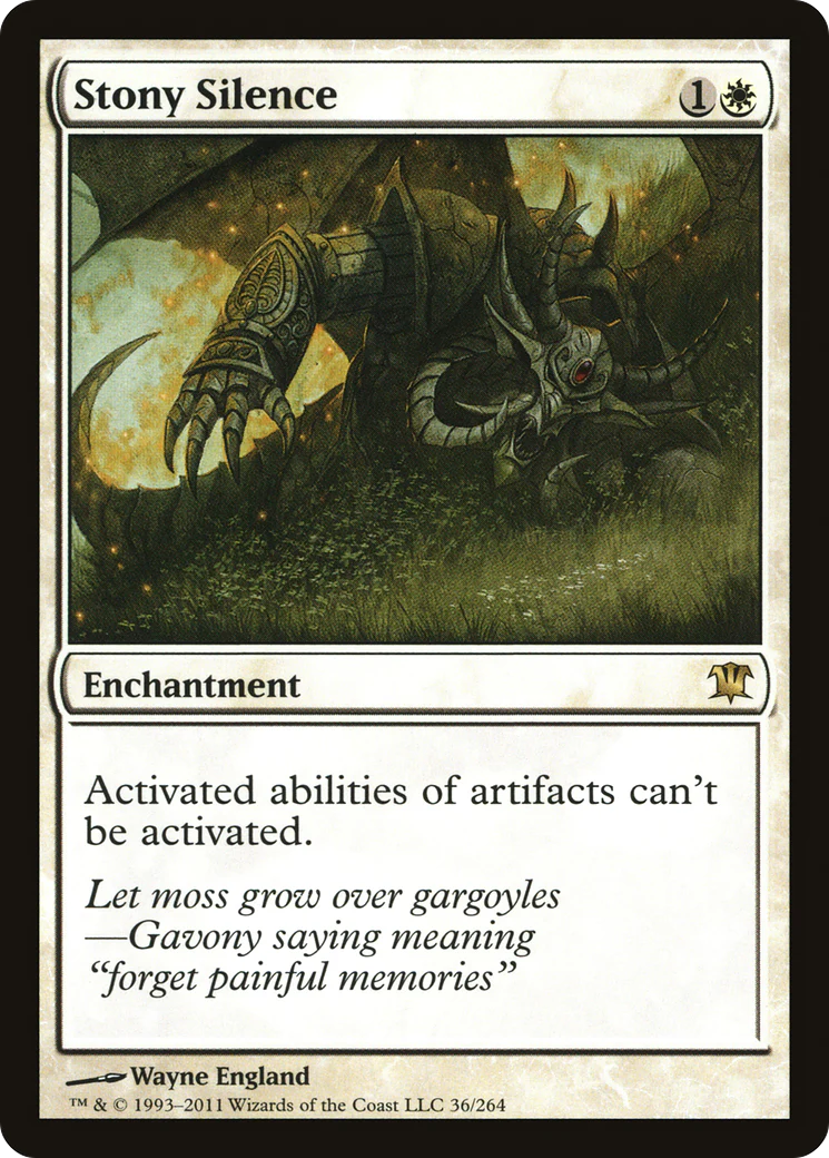 Stony Silence (ISD-036) - Innistrad - Magic The Gathering
