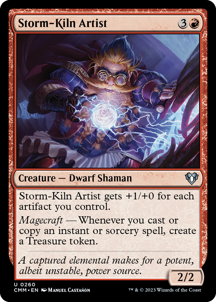 FOIL Storm-Kiln Artist (CMM-260) - Commander Masters - Magic The Gathering